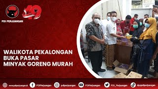 Walikota Pekalongan Buka Pasar Minyak Goreng Murah