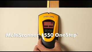 Zircon MultiScanner L550 OneStep Multifunction Wall Scanner and Stud Finder