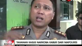 Seorang Tahanan Narkoba Kabur dari Polres Sleman