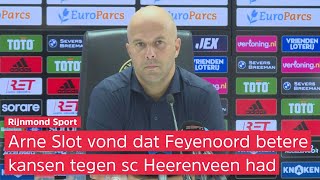 'Het is ons NIET GELUKT om een antwoord te vinden' | Arne Slot zag Feyenoord veel goede dingen doen