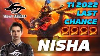 Nisha Batrider - Secret vs VP - International 2022 Last Chance [Watch \u0026 Learn]