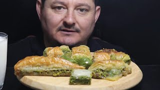 || ASMR TURKISH || Baklava and Milk | Baklava ve süt #MuratÇalıkBaklava