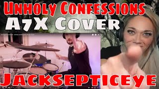 Avenged Sevenfold Cover JackSepticeye Unholy Confessions REACTION | Just Jen Rea