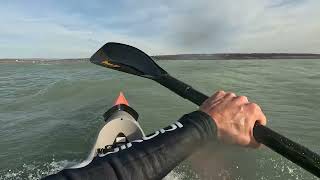 Balaton Surfski  - Januári Downwind a Fűzfői-öbölben