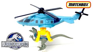 ฟิกเกอร์จูราสสิคเวิล์ เฮลิคอปเตอร์หน่วยขนย้ายไดโนเสาร์ Jurassic World Copter Raptor|พี่กิจC2Kun