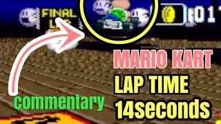 LAP TIME ｜14 seconds! 【Super Mario Kart】【SNES】Ghost Valley 3