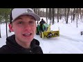 john deere tractor with snow blower two stage snow blower