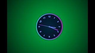 Create a Glowing Analog Clock with CSS & JavaScript ⏰ | Real-Time Animation Tutorial