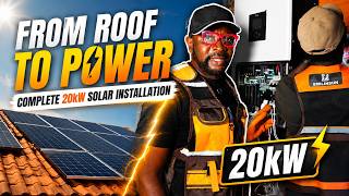 From Roof to Power ⚡ Complete 20kW Solar Installation”