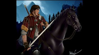 Geralt Losing the horse race against Eskel and gives him the reward after short of time.