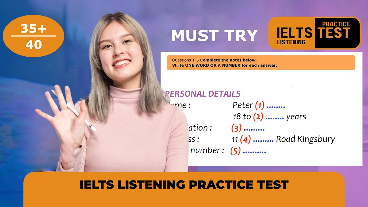 Personal Details - IELTS Listening Practice Test Answers - YouTube