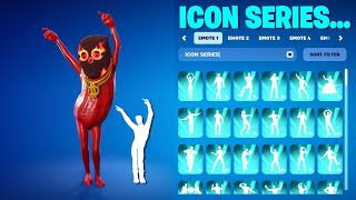 ALL FORTNITE ICON SERIES DANCES \u0026 EMOTES