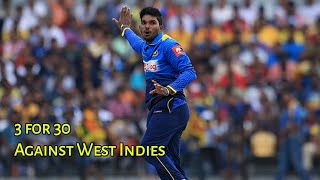 Wanidu Hasaranga 3 Wickets Against West -Indies In Hambantota [ BRAVO, POLLARD \u0026 HOLDER ]