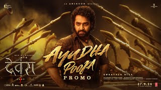 Ayudha Pooja Promo (Hindi) | Devara | NTR | Saif Ali Khan | Koratala Siva | Anirudh | Sep 27