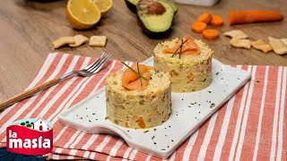 Ensaladilla con mayonesa de aguacate