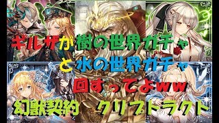 ギルザが樹ガチャ３０連と水ガチャ１０連回すってよｗｗ　　　　【幻獣・契約】【クリプトラクト】【ガチャ・ギルザ】【樹・水・光・火・闇・世界】