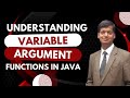 Java Programming: Understanding Variable Argument Functions