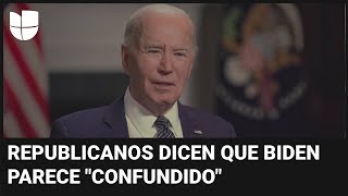 Así reaccionaron congresistas republicanos a la entrevista de Univision con Bide