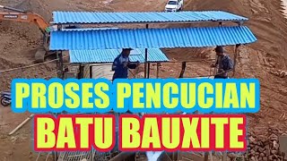 Proses pencucian batu Bauxite