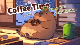 “Zzzzzz ” Capybara Coffee Time ☕️ Jazz Hip Hop ❄️ Beats to Study \u0026 Chill to