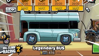 Hill Climb Racing 2 - Legendary Bus Paint❤ (Gameplay)