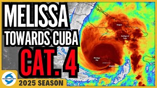 Hurricane Melissa moves away from Jamaica and heads toward Cuba and Bahamas as a Category 4.