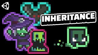 How to use INHERITANCE (C#) to create more characters' behaviors in Unity