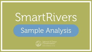 SmartRivers training video | Sample Analysis