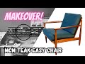 Vintage Teak Easy Chair Restoration! Mid Century furniture makeover