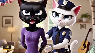 Kitten Becomes a Cop😻Revenge on Stepmother | Los Angeles | California #aicatstories #catlover #aicat