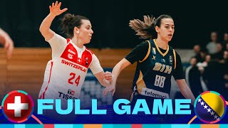 Switzerland v Bosnia and Herzegovina | Full Basketball Game | FIBA Women's EuroBasket 25 Qualifiers