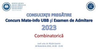 Consultații Mate-Info UBB | 2022-2023 | Combinatorică