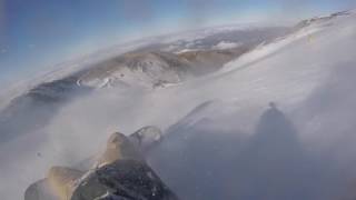 Falling down fascination at Mt Hutt, New Zealand