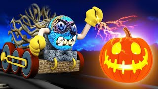 Happy Halloween - Halloween Cartoons for Kids Toy Factory choo choo Halloween trains