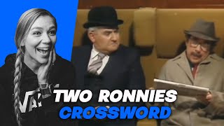 AMERICAN REACTS TO TWO RONNIES CROSSWORD | AMANDA RAE