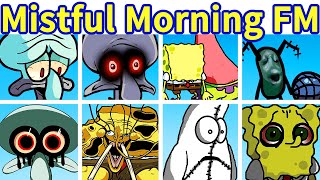 Friday Night Funkin': Mistful Crimson Morning FULL WEEK Fanmade [Squidward Creepypasta] - FNF Mod