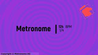 124 BPM 1/4 Metronome