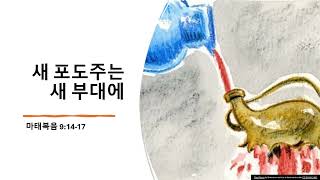 마태복음 9장14 17   새 포도주는 새 부대에