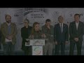 conferencia de prensa de senadoras y senadores de diversos grupos parlamentarios 12 de octubre 2022