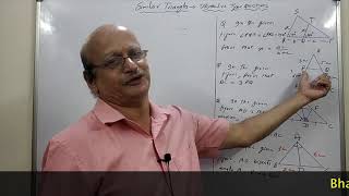 Revision of Similar Triangles / Objective type of questions / Solving and Explaining