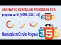 How to Create Neumorphism Circular Progress Bar with HTML & CSS | CSS | Java Script 2022