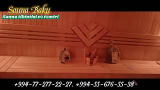 Строительство  бани в Баку. Sauna tikintisi. Saunalaeın yığılması. +994772772227, +994556765538.