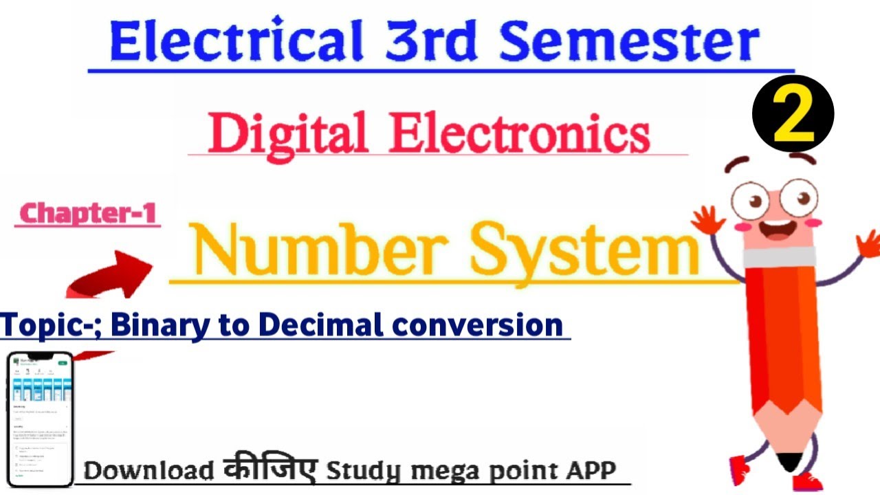 Binary To Decimal Conversion||Number System Digital Electronics ...