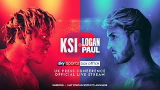 KSI vs. Logan Paul 2 UK Press Conference ( Live Stream)