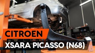 Kaip pakeisti priekinės vikšro valdymo svirtis CITROEN XSARA PICASSO (N68) [AUTODOC PAMOKA]