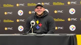 Zach Frazier’s introductory press conference after being drafted by the Steelers