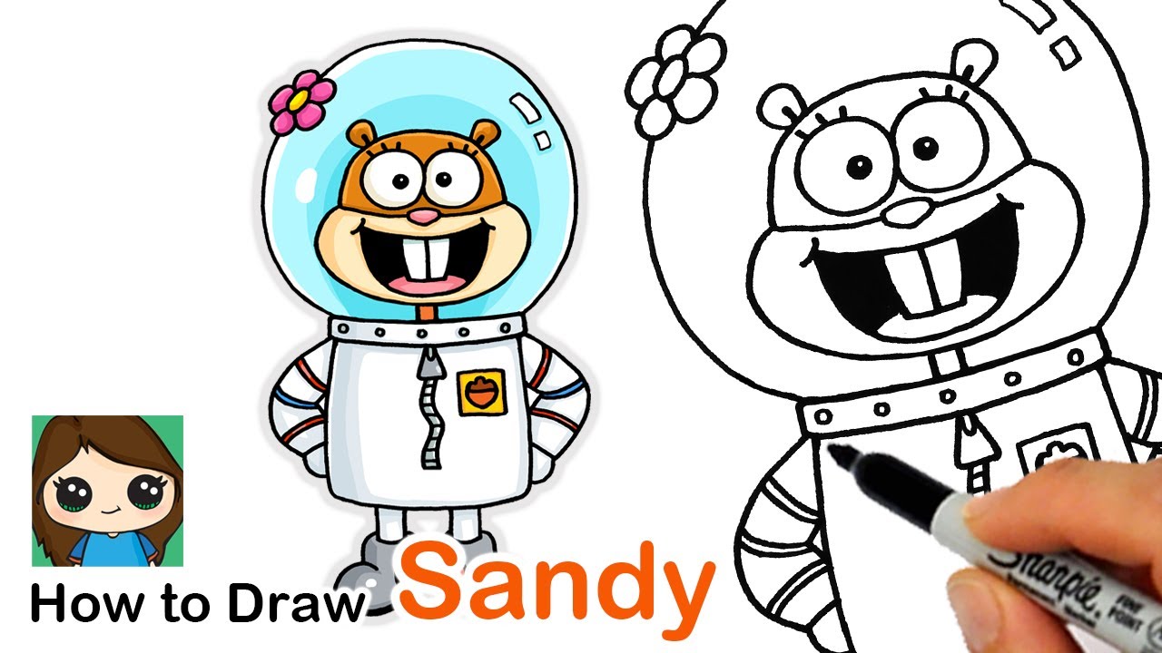 How To Draw Sandy Spongebob Squarepants Youtube