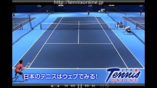 三菱全日本テニス選手権95th 男子シングルス 1回戦 仁木拓人 VS 今井慎太郎