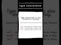 Type Conversion in Python Explained in 60 Seconds! 🔄🐍 | Python for Beginners