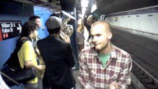 Rocking on New York Subway